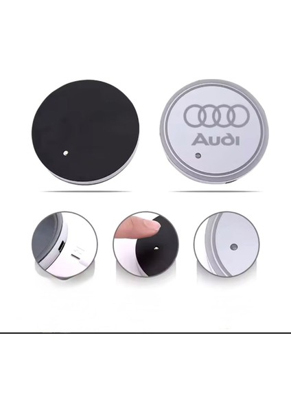 Audi Ile Uyumlu LED Bardak Altlığı A1 A3 A4 A5 A6 Q1 Q2 Q3 Q5 fiyatları