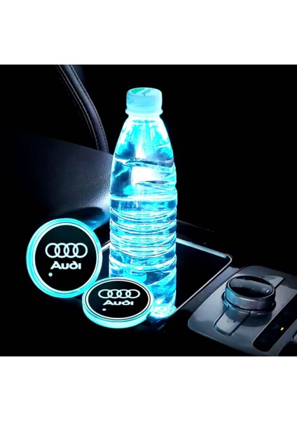 Audi Ile Uyumlu LED Bardak Altlığı A1 A3 A4 A5 A6 Q1 Q2 Q3 Q5 fırsatları