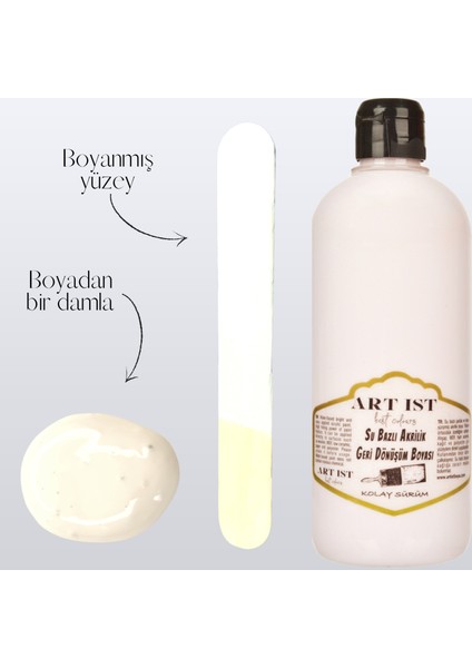 Geri Dönüşüm Boyaları 500ML - 001 Beyaz