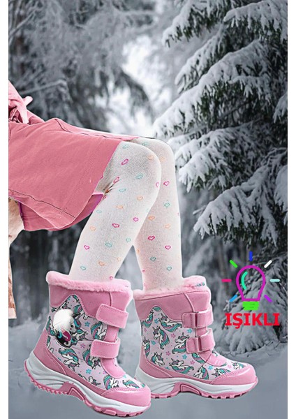 Hafif Rahat Suya Dayanıklı Kız Çocuk Kar Botu