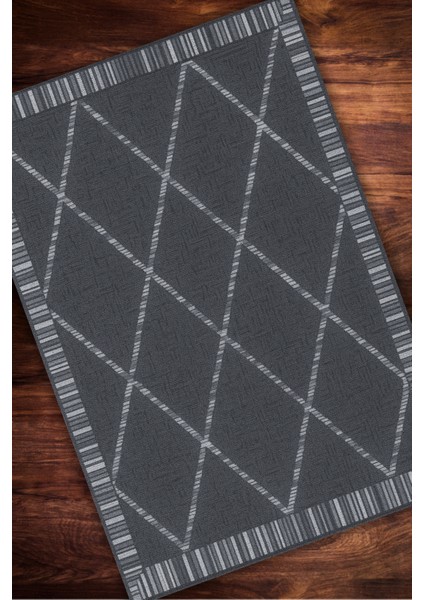 Geometrik Baklava Dilim Desenli Dijital Baskılı Dokuma Kaymaz Tabanlı Yıkanabilir Yazlık Halısı modelleri