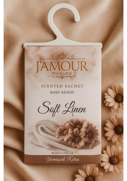 Soft Linen (Yumuşak Keten) Kokulu Askılı Dolap ve Çekmece Kokusu