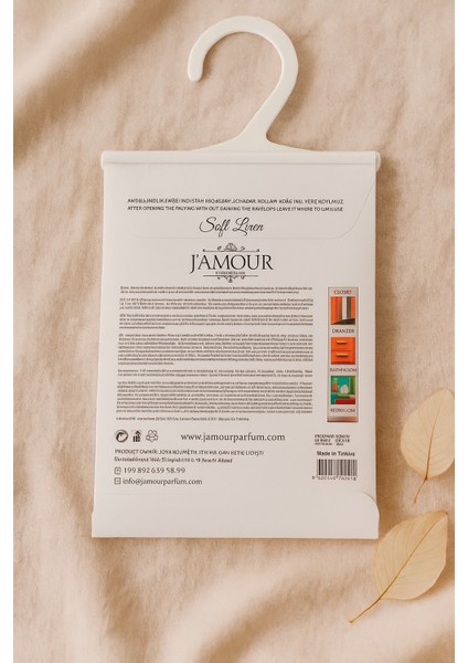 Soft Linen (Yumuşak Keten) Kokulu Askılı Dolap ve Çekmece Kokusu