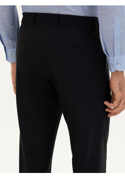 Erkek Lacivert Slim Fit Kumaş Pantolon 50276880-VR033