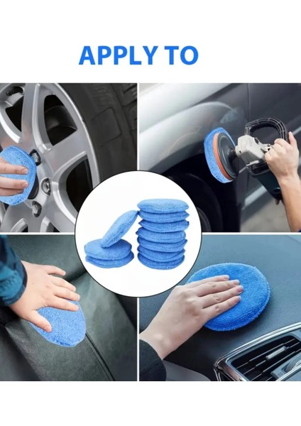 Mavi Mikrofiber Araç Cilalama Pedi fiyatları