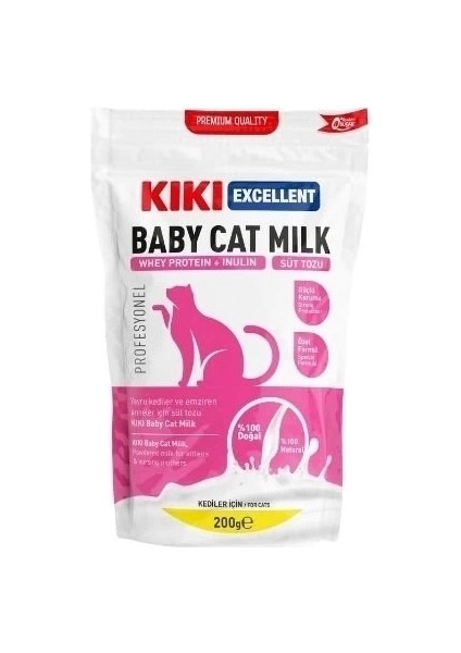 Kiki Excellent Yavru Kediler Için Süt Tozu 200 gr 1 Adet