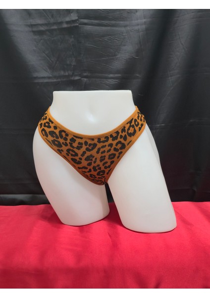 3'lü Brazılıan Leopar Desenli Külot Set