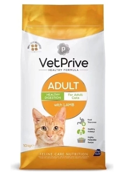 Vet Prive Kuzu Etli Yetişkin Kedi Maması 10 kg