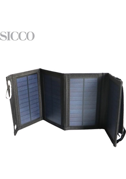 Sicco - Ntfea 6W Taşınabilir Katlanabilir Güneş Paneli - Doğada Gücünüz Hep Yanınızda