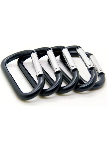 Siyah Karabina Askı Kancası 10 Adet Outdoor Sırt Çantası Anahtarlık modelleri