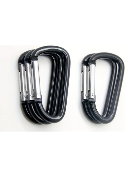 Siyah Karabina Askı Kancası 10 Adet Outdoor Sırt Çantası Anahtarlık fırsatları