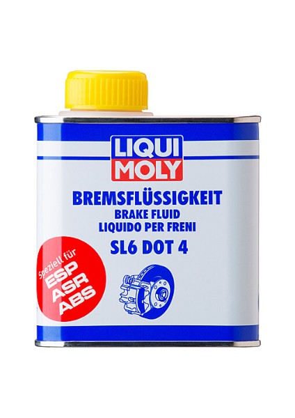Brake Fluid Sl6 Dot4 Fren Hidrolik Yağı (250ML) Yeni Üretim Tarihli