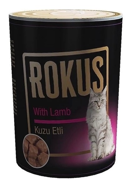Rokus Kuzulu Yetişkin Konserve Kedi Maması 410 gr