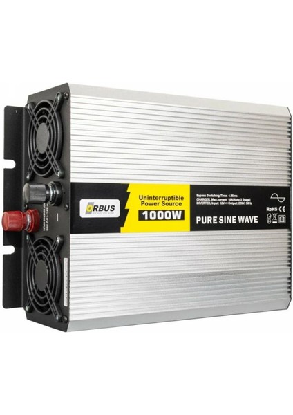 ORBUS TSI1000W 12 VOLT 1000 WATT TAM SİNÜS ŞARJLI INVERTER