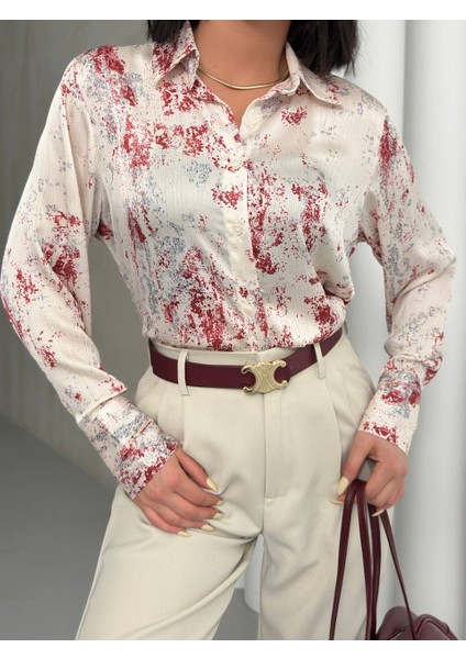 Dalmaçyalı Desen Kırmızı Gömlek