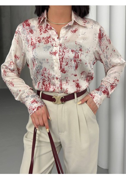 Dalmaçyalı Desen Kırmızı Gömlek modelleri