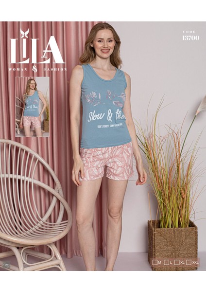 Kadın Şortlu Pijama Takımı 2 Parça Çoklu Modeller