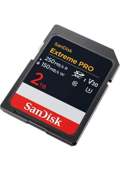 Extreme Pro 2tb 250/150MB/S Sdxc V30 Uhs-I U3 Hafıza Kartı SDSDXXD-2T00-GN4IN