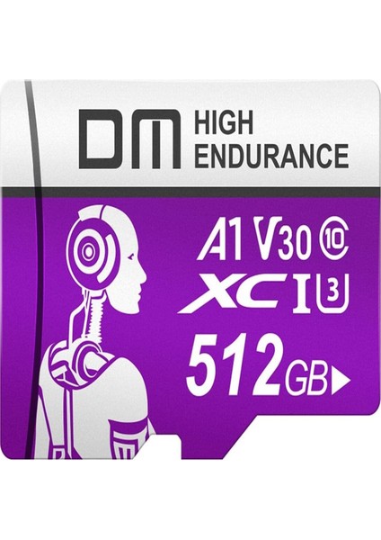 512 GB Class 10 A1 V30 95 Mb/s Micro Sd Hafıza Kartı