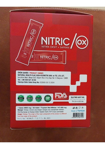 NitricOx Nitrik Oksit Safran
