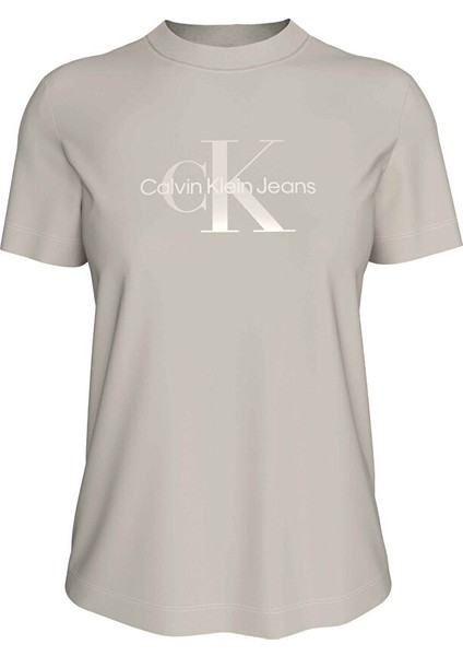Gri Kadın Normal Baskılı T-Shirt J20J224983PDH
