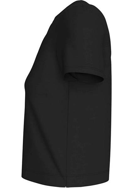 Bisiklet Yaka Baskılı Siyah Kadın T-Shirt J20J224914BEH modelleri
