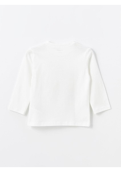 Bisiklet Yaka Uzun Kollu Baskılı Erkek Bebek Tişört fiyatları