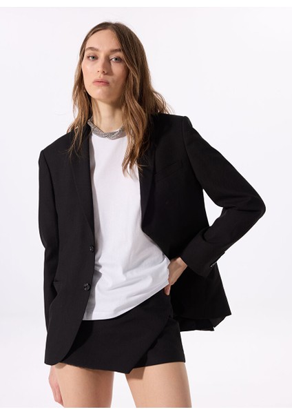 Beyaz Kadın Relaxed Baskılı T-Shirt M5SL-TST1830
