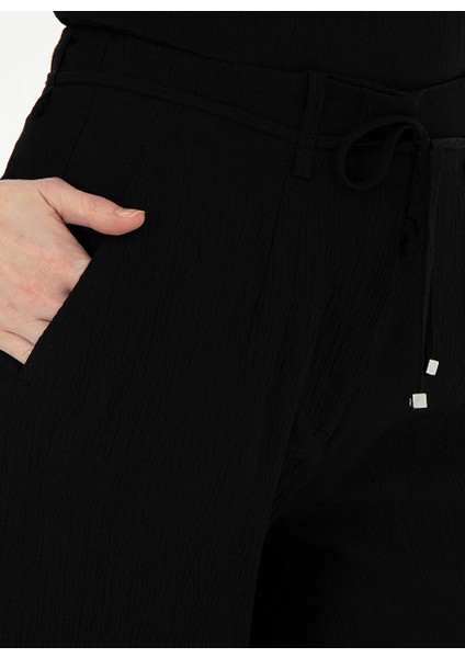 Siyah Kadın Loose Fit Pantolon Rısta-P indirimleri