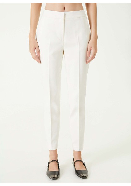 Ekru Kadın Skinny Fit Pantolon 1093144