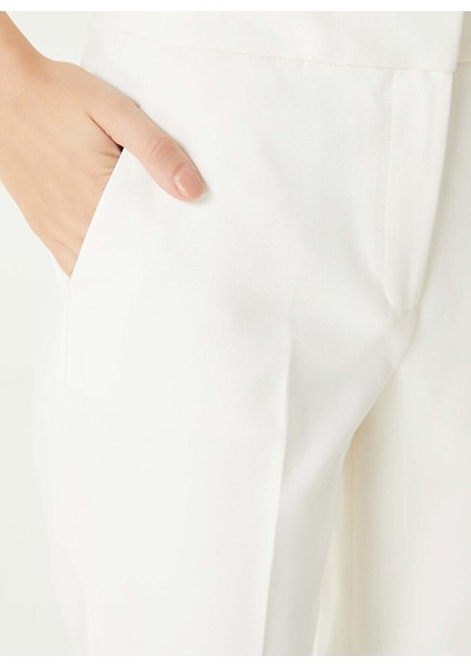 Ekru Kadın Skinny Fit Pantolon 1093144