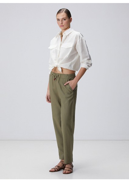 Haki Kadın Basic Pantolon 1095146