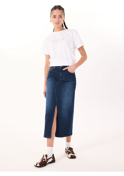 Koyu Indigo Kadın Denim Etek M4WL-ETK-1231 fiyatları