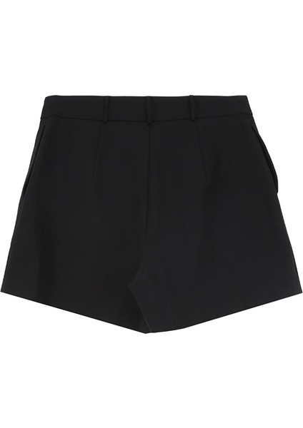 Yüksek Bel Tailored Fit Siyah Kadın Şort F4SL-SHT W38