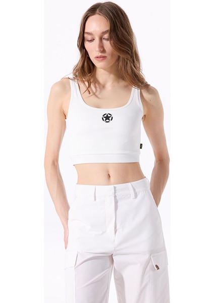 Kırık Beyaz Kadın Baskılı Sporcu Büstiyer J5SL-TST7028 modelleri