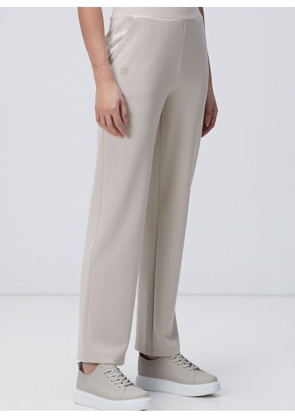 Kırık Beyaz Kadın Regular Fit Eşofman Altı 1094241