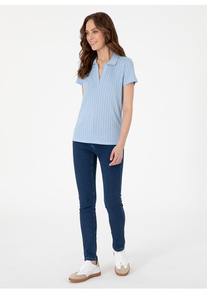 Mavi Kadın Slim Fit T-Shirt Rıno fırsatları