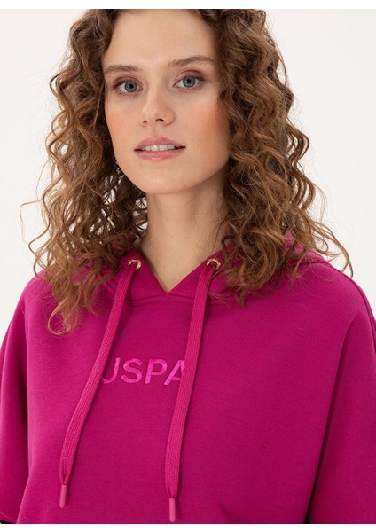 Fuşya Kadın Kapüşon Oversize Sweatshirt Radas fiyatları