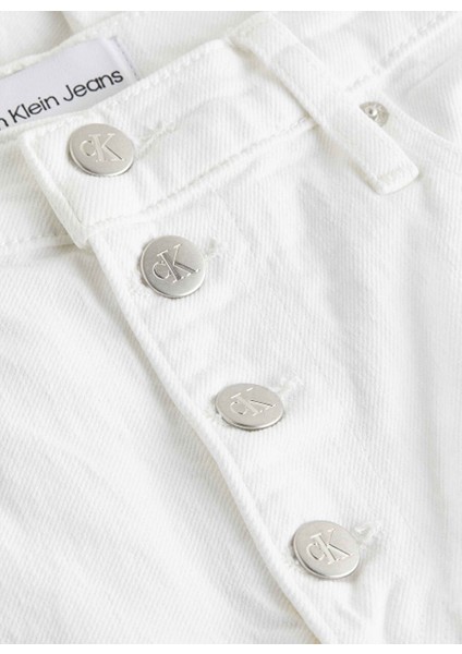 Yüksek Bel Dar Paça Normal Beyaz Kadın Denim Pantolon J20J2227651AA fiyatları