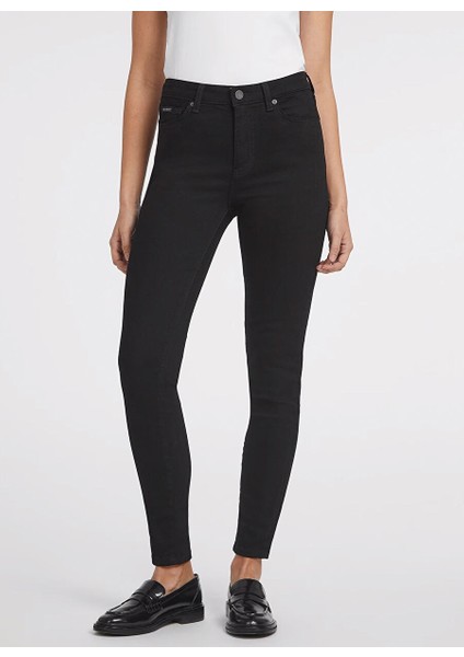 Siyah Kadın Normal Düz Denim Pantolon Gj G05 Hıgh Rıse Skı - Eco Recy Co fiyatları