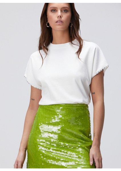 Beyaz Kadın Regular Fit T-Shirt 1094685