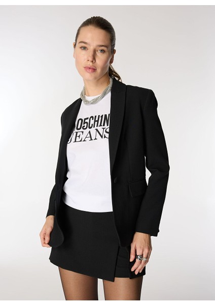 Beyaz Kadın Standart Baskılı T-Shirt A0702-4001