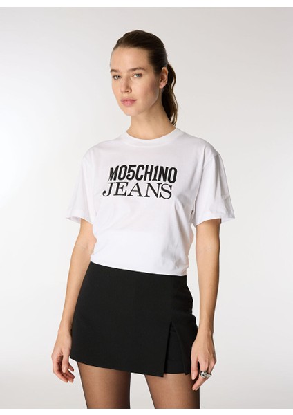 Beyaz Kadın Standart Baskılı T-Shirt A0702-4001 modelleri