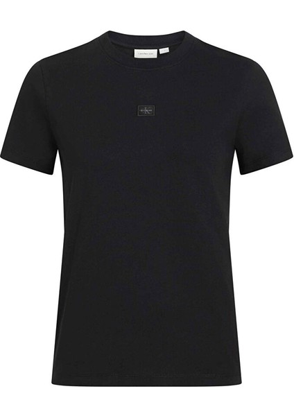 Siyah Kadın Normal T-Shirt J20J225243BEH