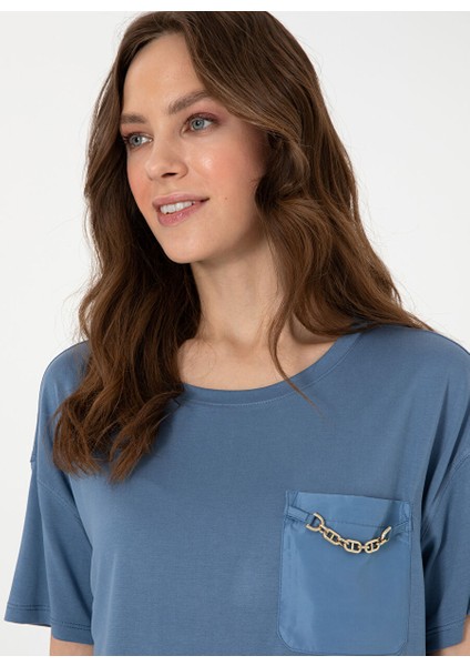 Mavi Kadın Comfort Fit T-Shirt Allı fiyatları