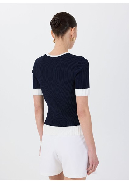 Lacivert Kadın Relaxed Bluz F5SL-BLZ0006 fırsatları