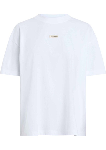 Beyaz Kadın Normal T-Shirt J20J225539YAA