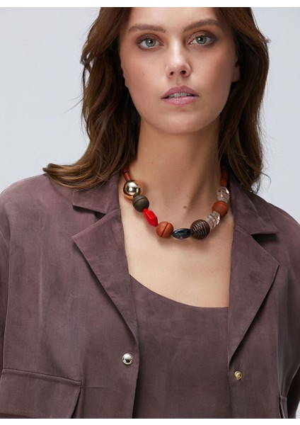 Kahve Kadın Ceket Regular Fit Gömlek 1094889