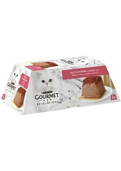 Gourmet Revelations Somon Balıklı Yetişkin Konserve Kedi Maması 2 Adet 57 gr