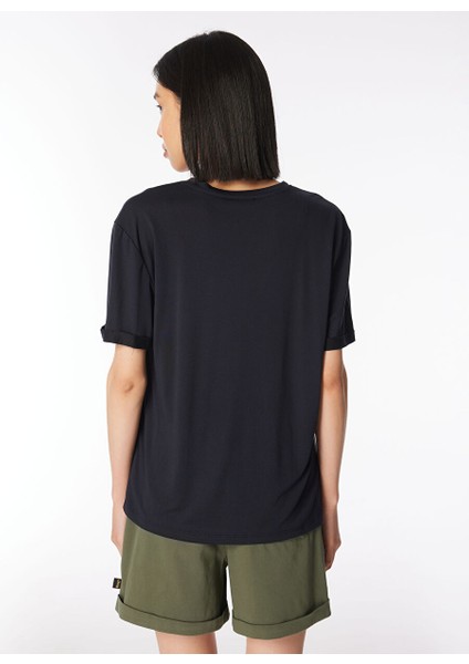 Antrasit Kadın V Yaka Relaxed T-Shirt J4SL-TST7025 indirimleri
